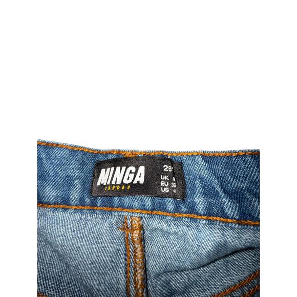 Minga London Butterfly Patch Denim Skater Jeans Women's Size 4/28" NWOT - Picture 5 of 5